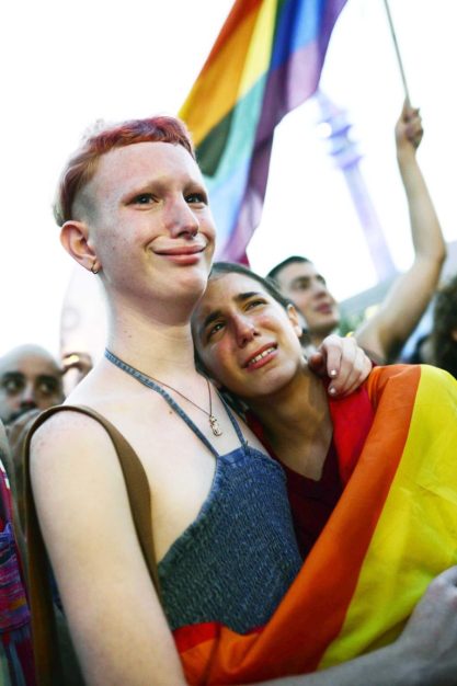 Demo für das Adoptionsrecht für LGBTQs