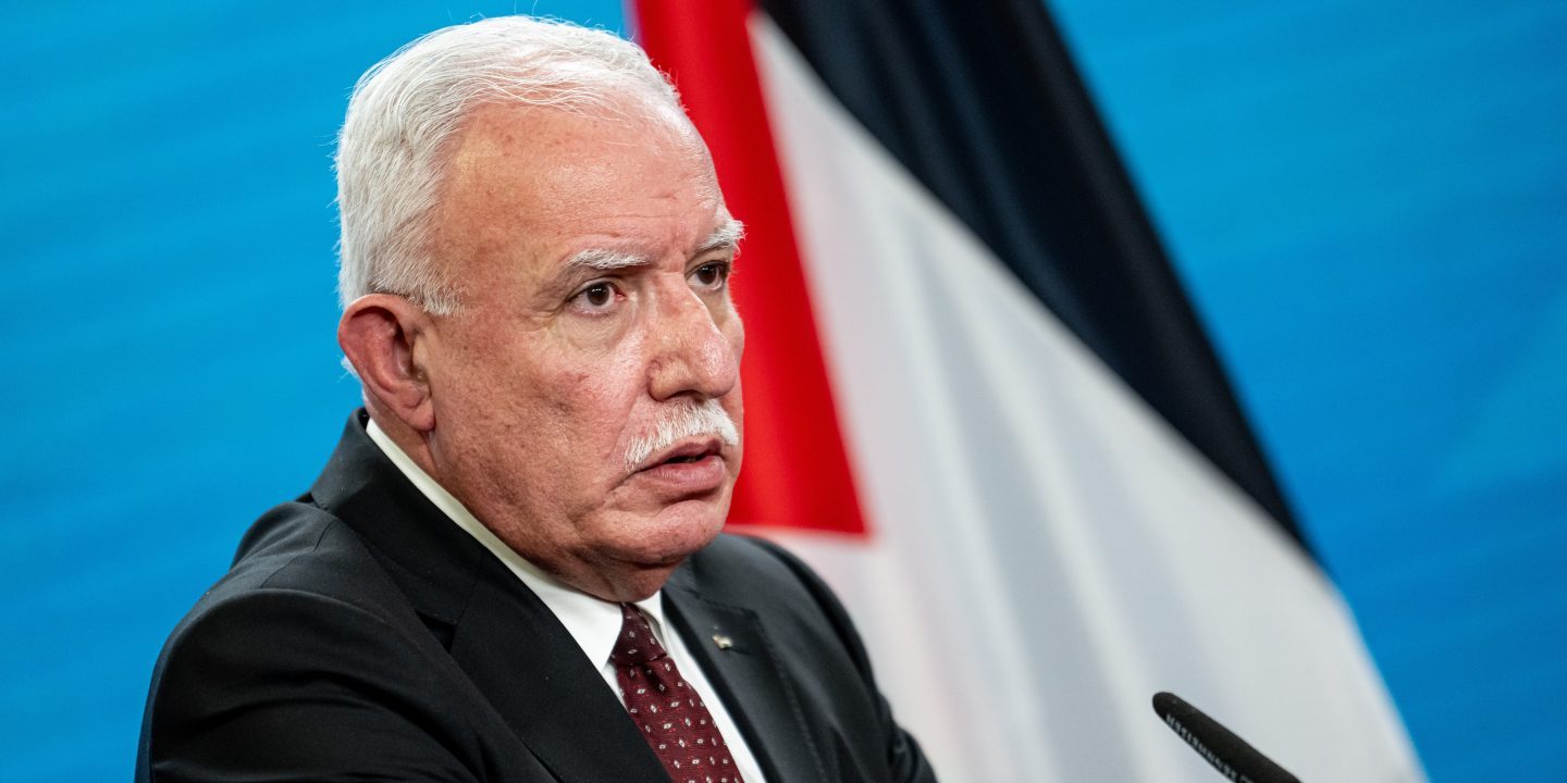 Palästinensischer Außenminister Keine Regierung mit HamasBeteiligung