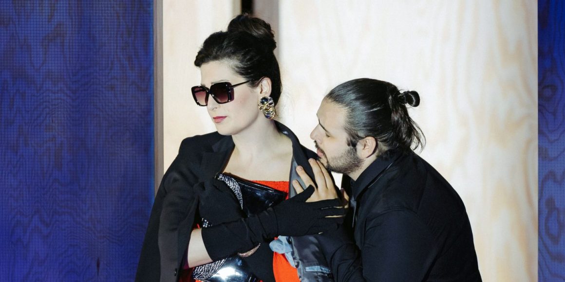 Donna Anna (Adela Zaharia) und Don Ottavio (Agustín Gómez) in »Don Giovanni/Requiem«