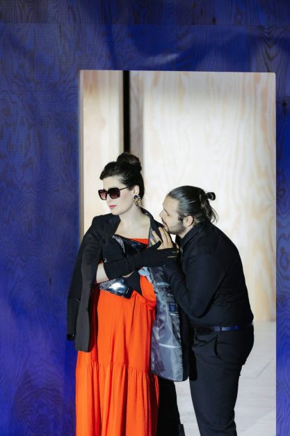Donna Anna (Adela Zaharia) und Don Ottavio (Agustín Gómez) in »Don Giovanni/Requiem«