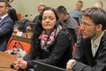 Beate Zschäpe im Jahr 2021 in ihrem Prozess