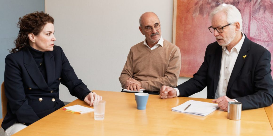 Bereit fürs ICZ-Präsidium: Noëmi van Gelder, Arthur Braunschweig und Edi Rosenstein (v.l.n.r.)