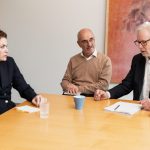 Bereit fürs ICZ-Präsidium: Noëmi van Gelder, Arthur Braunschweig und Edi Rosenstein (v.l.n.r.)