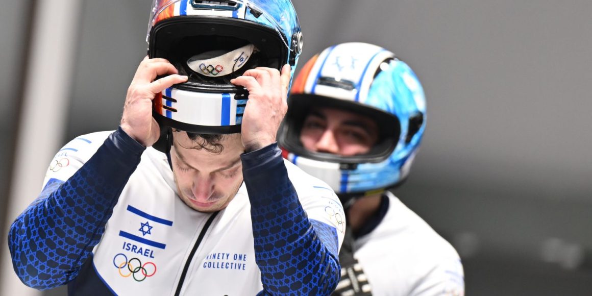 Pilot Adam Edelman (links) und Bremser Menachem Chen auch Israel, was noch keinem israelischem Bob-Team vor ihnen gelang: eine Olympia-Qualifikation ohne Trainer