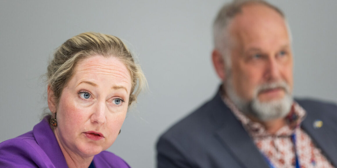 Die schwedischen Linken-Politiker Hanna Gedin und Jonas Sjöstedt