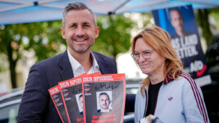 Wahlkampf der AfD mit Spitzenkandidat Ulrich Siegmund