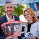 Wahlkampf der AfD mit Spitzenkandidat Ulrich Siegmund