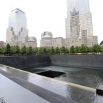 Das 9/11 Memorial, das an die rund 3000 Opfer der Terroranschläge am 11. 09. 2001 auf das World Trade Center erinnert