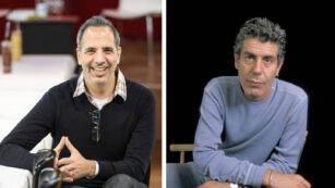 Yotam Ottolenghi (l.) und Anthony Bourdain