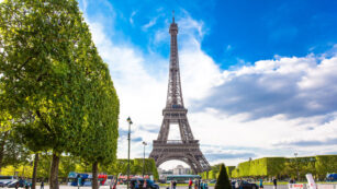 Paris, Frankreich mit Eiffelturm