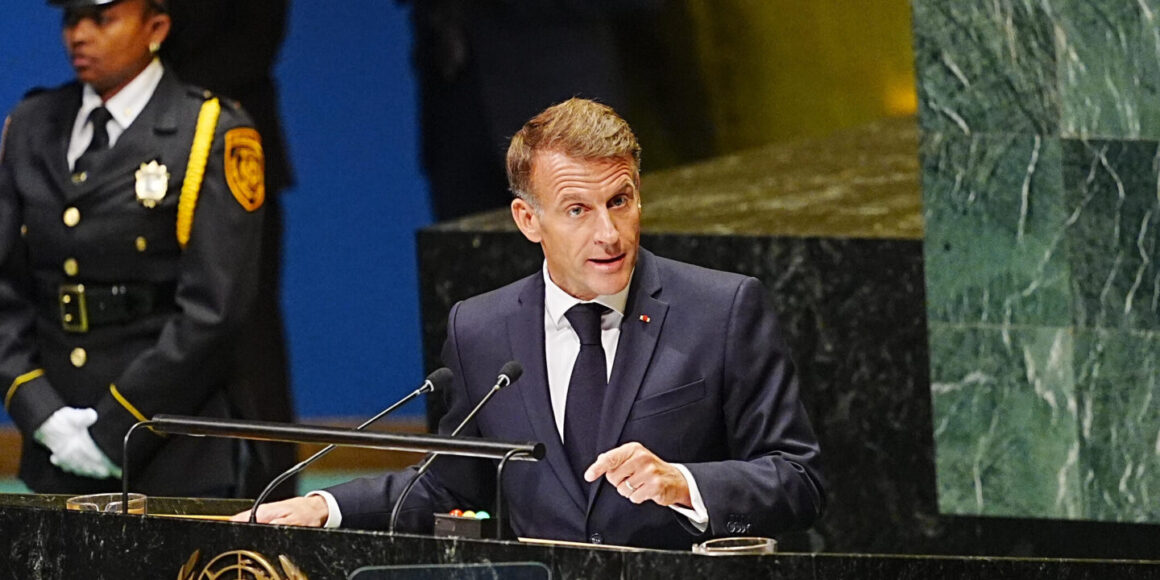 Emmanuel Macron spricht vor der UN-Vollversammlung