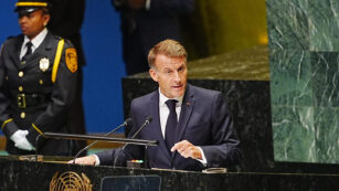 Emmanuel Macron spricht vor der UN-Vollversammlung