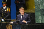 Emmanuel Macron spricht vor der UN-Vollversammlung